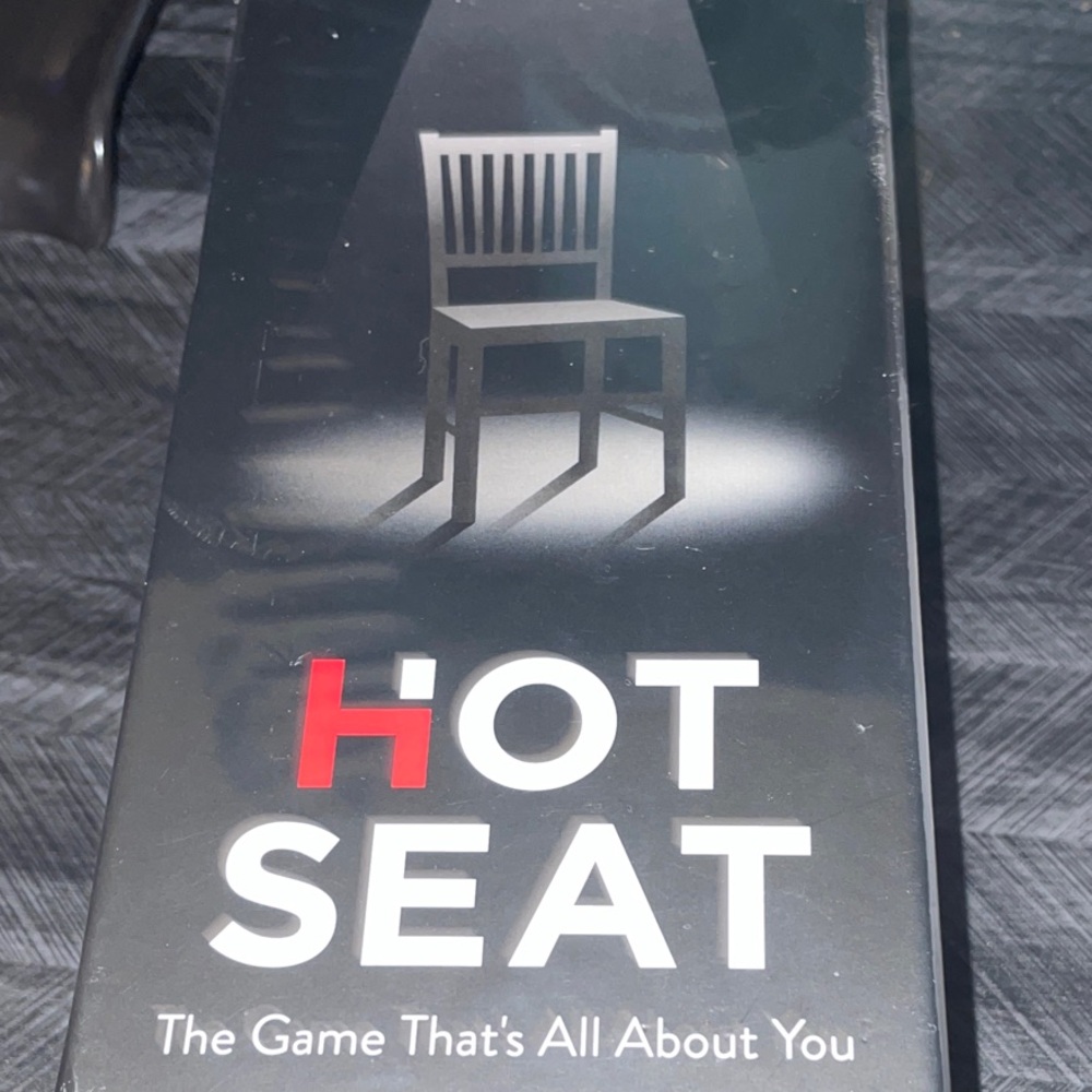 Hot Seat Party Game - Black •New factory wrapped•